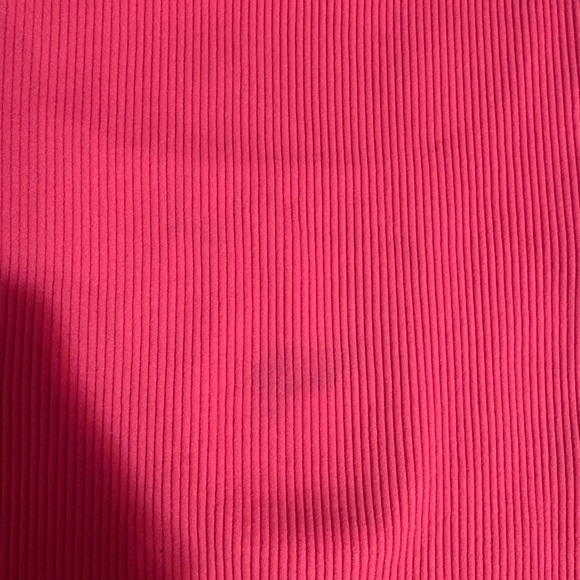 Pink Ribbed Square Neck Top - Picture 4 of 4